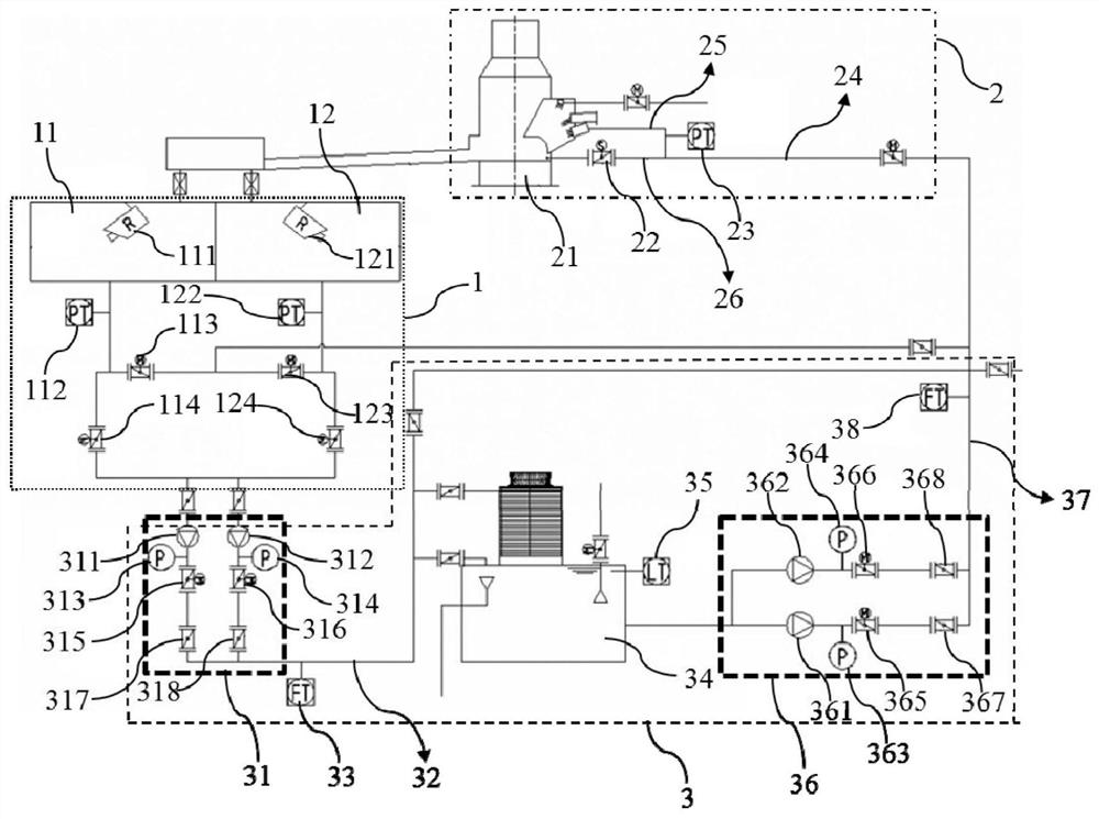 Bottom filtration method slag treatment system and control method thereof