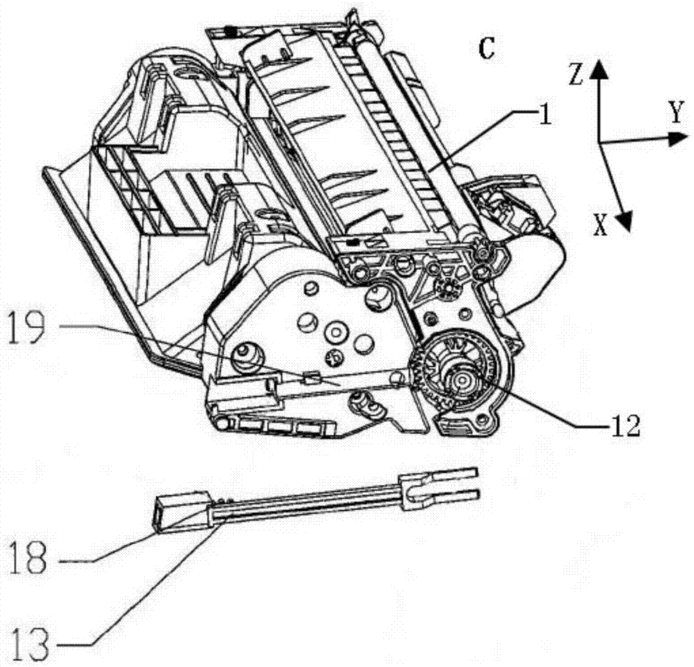 Power transfer device, photosensitive element and processing cartridge