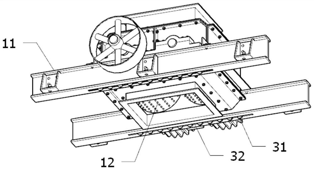 Uniform stone crushing device for highway construction