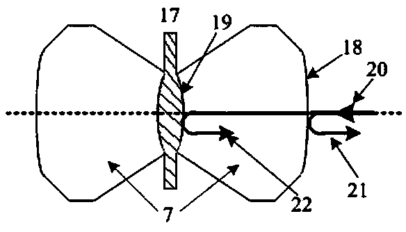 Device and method used for measuring deformation of diamond anvil under high temperature high pressure condition