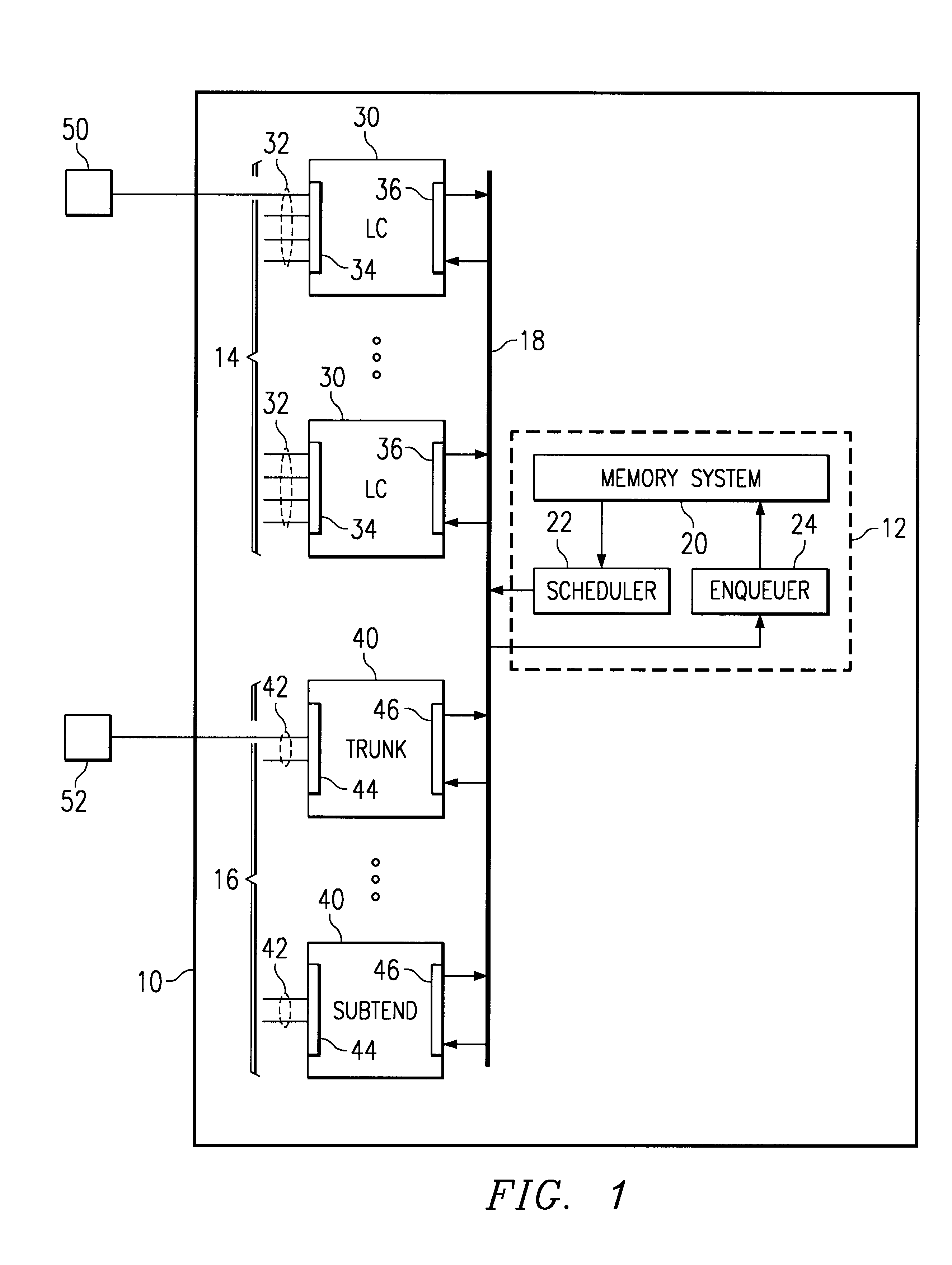 Interleaved read/write operation in a data switch