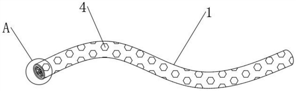 Self-crack-repairing type low-failure-rate optical cable for network engineering construction