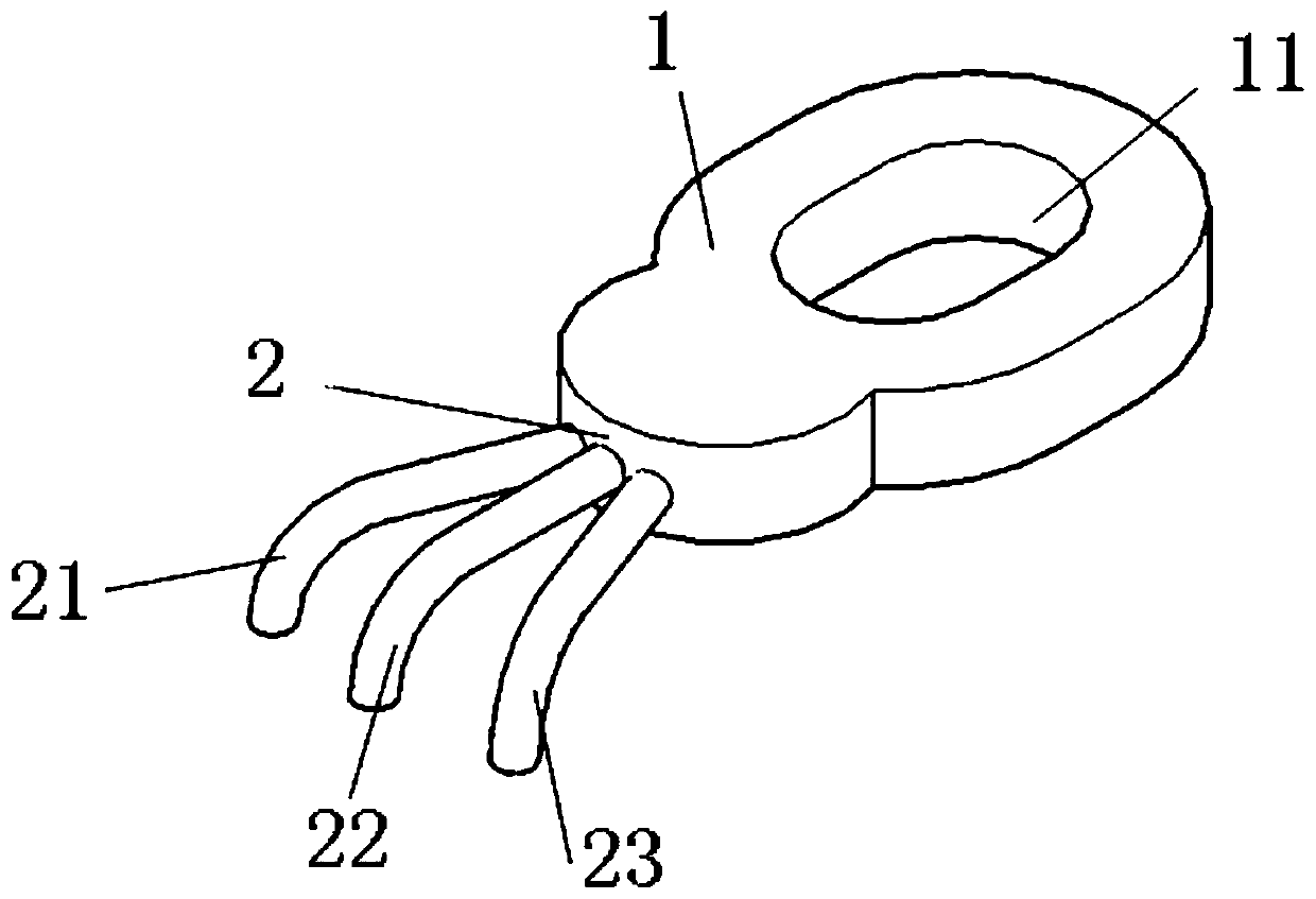 A lumbar facet joint tension band fixator