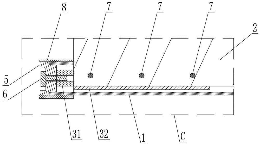 Flaring out device for projection screen
