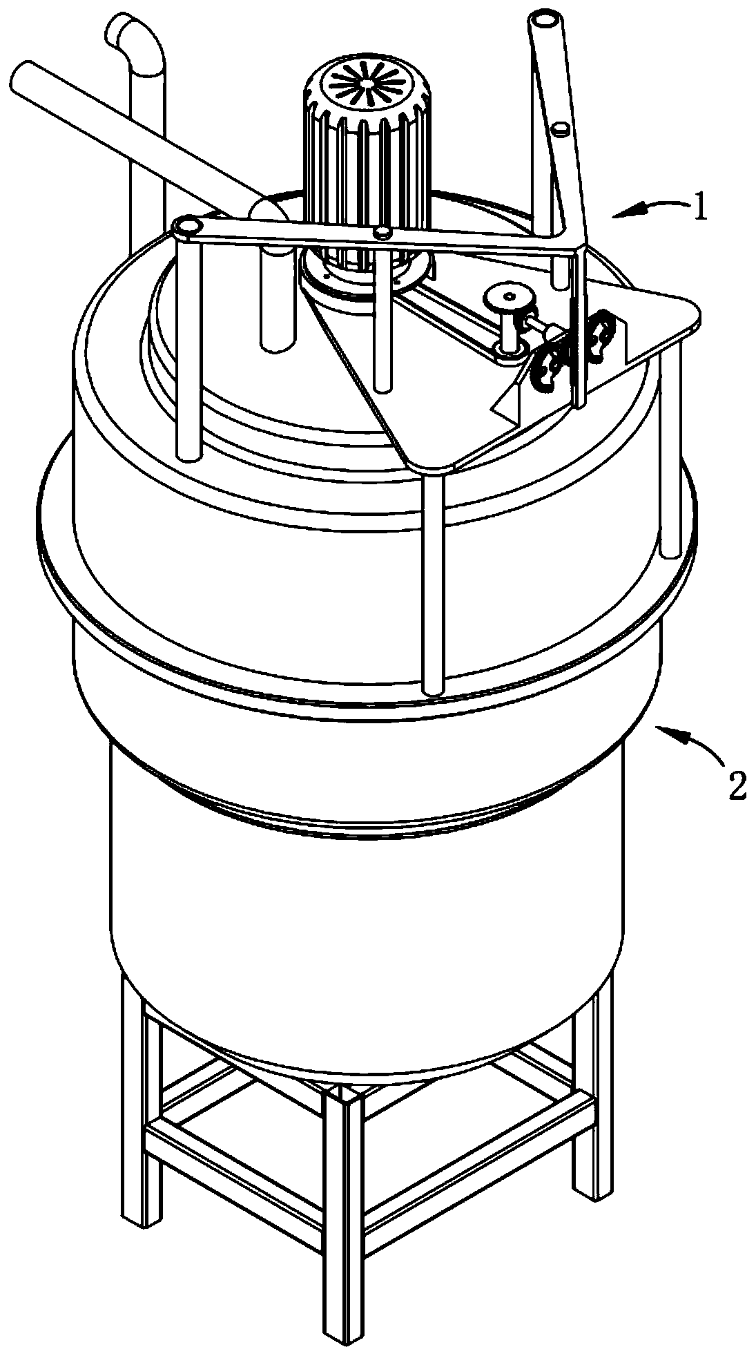 A constant ratio production system and process of heat-curing furan resin