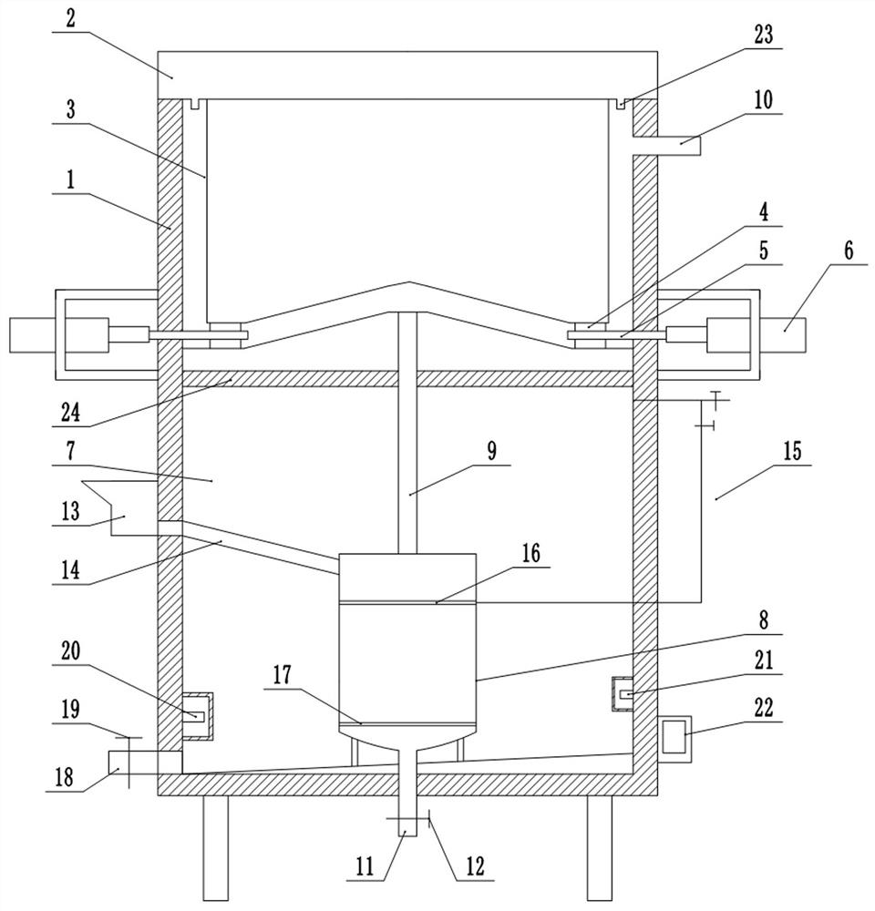 Internal heating type biomass carbonization furnace capable of recycling flue gas