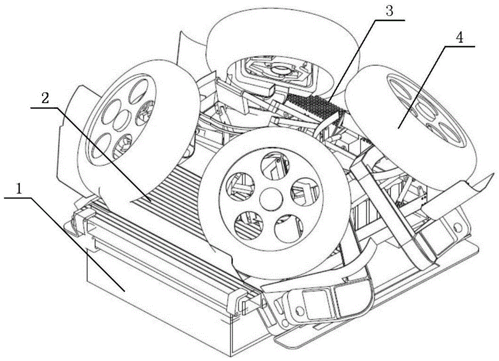 Semi-enclosed split manned lunar rover