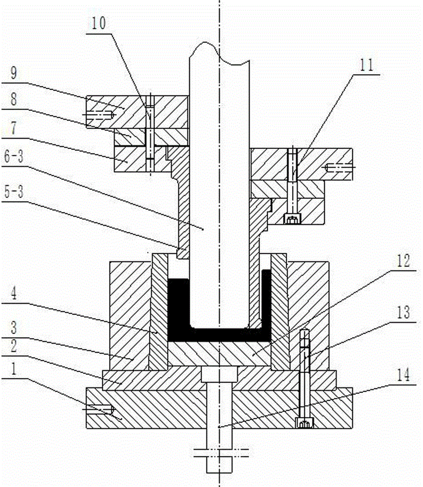 Extrusion and molding method for cup-shaped part and special extrusion die