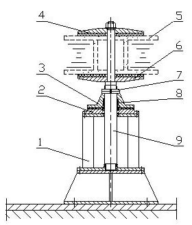 Pay-off stand for motor compensating winding