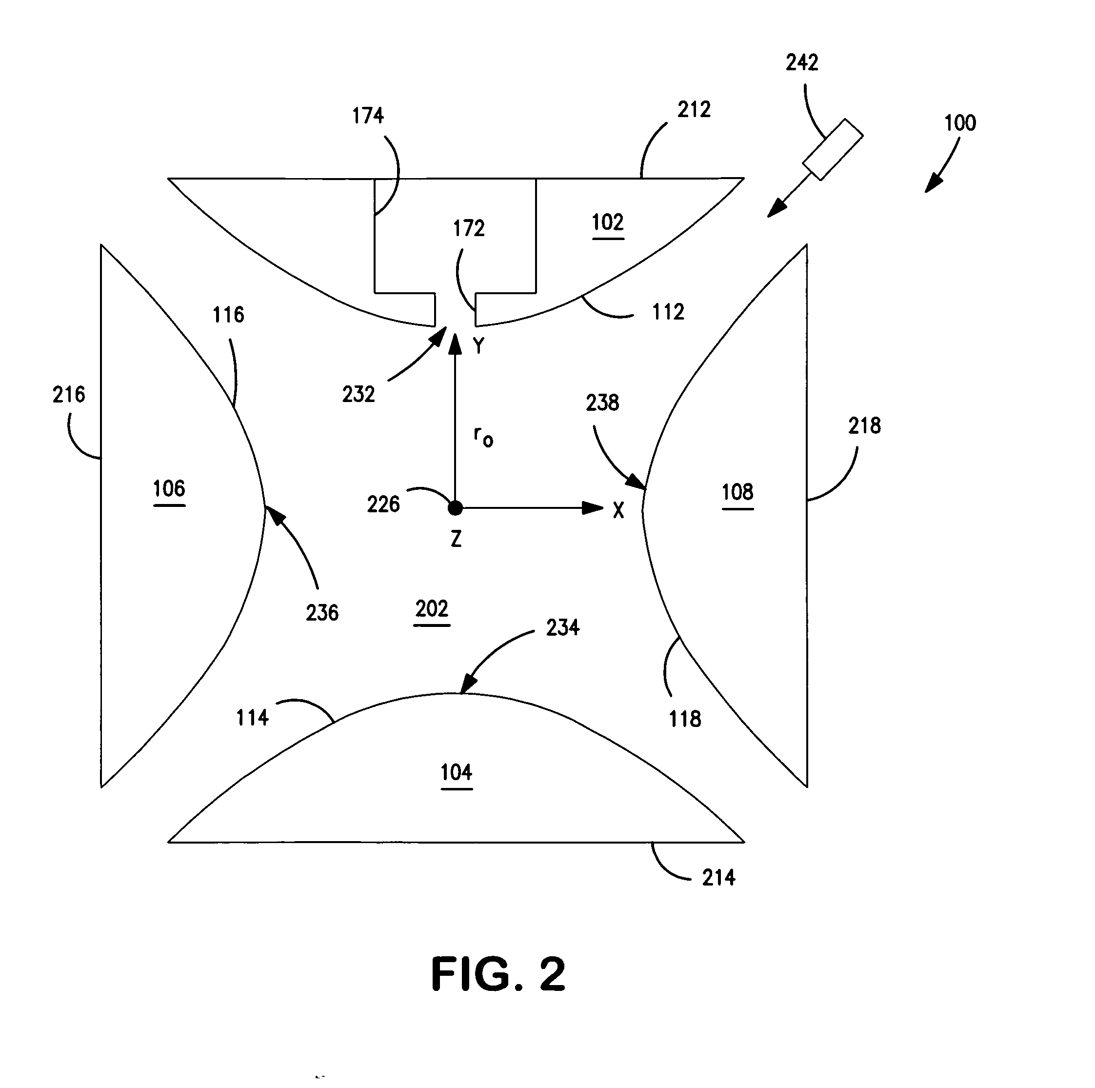 Rotating excitation field in linear ion processing apparatus