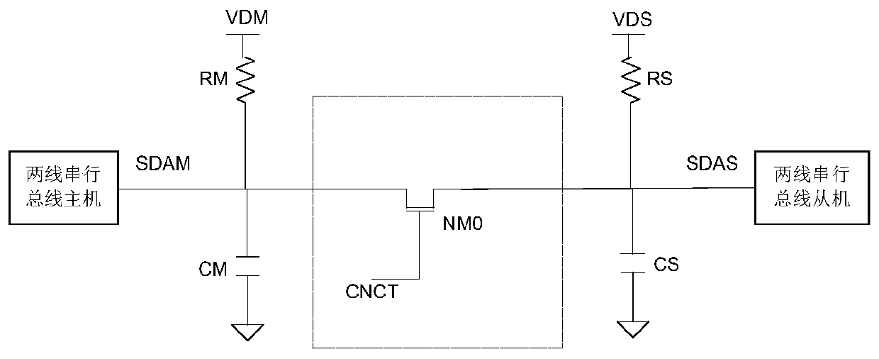 Bidirectional buffer circuit for two-wire serial interface