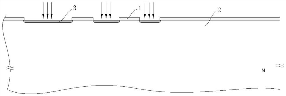 Field plate buried layer terminal structure and manufacturing method in trench of semiconductor device