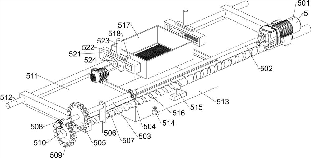 Processing and impurity-removing pretreatment device for rosin related to raw materials for preparing terpilenol