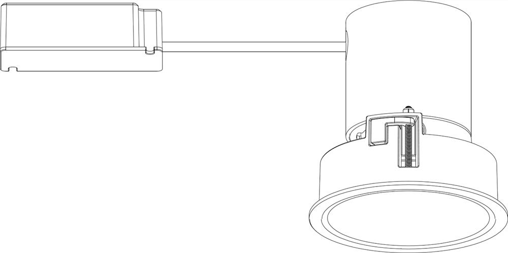 Detachable combined modular lamp structure capable of realizing 360-degree rotation