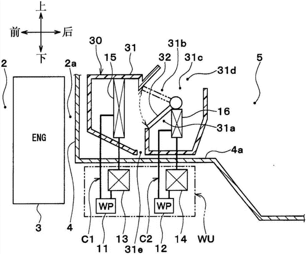 Air conditioning device for vehicle