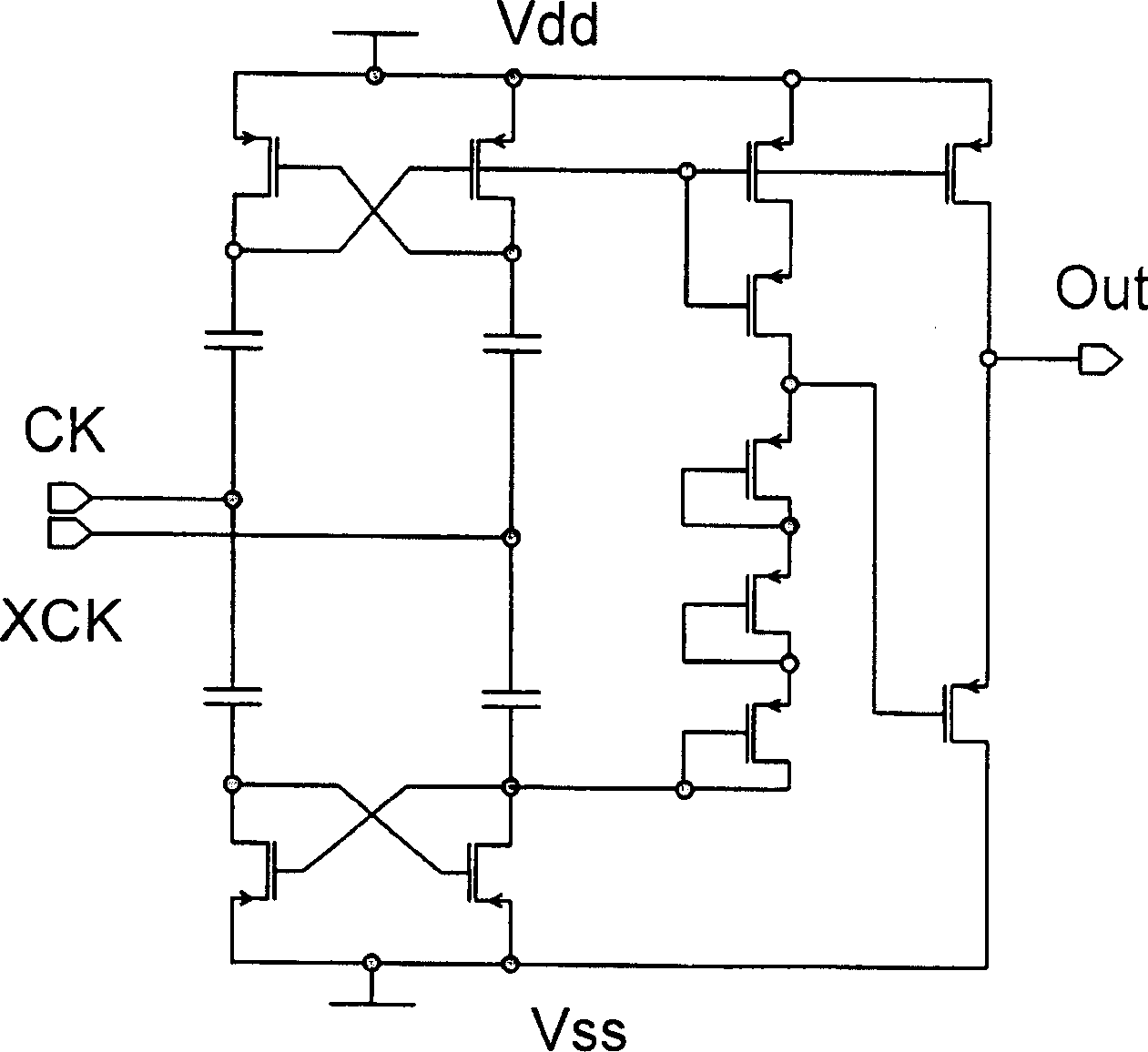Transistor level shift circuit