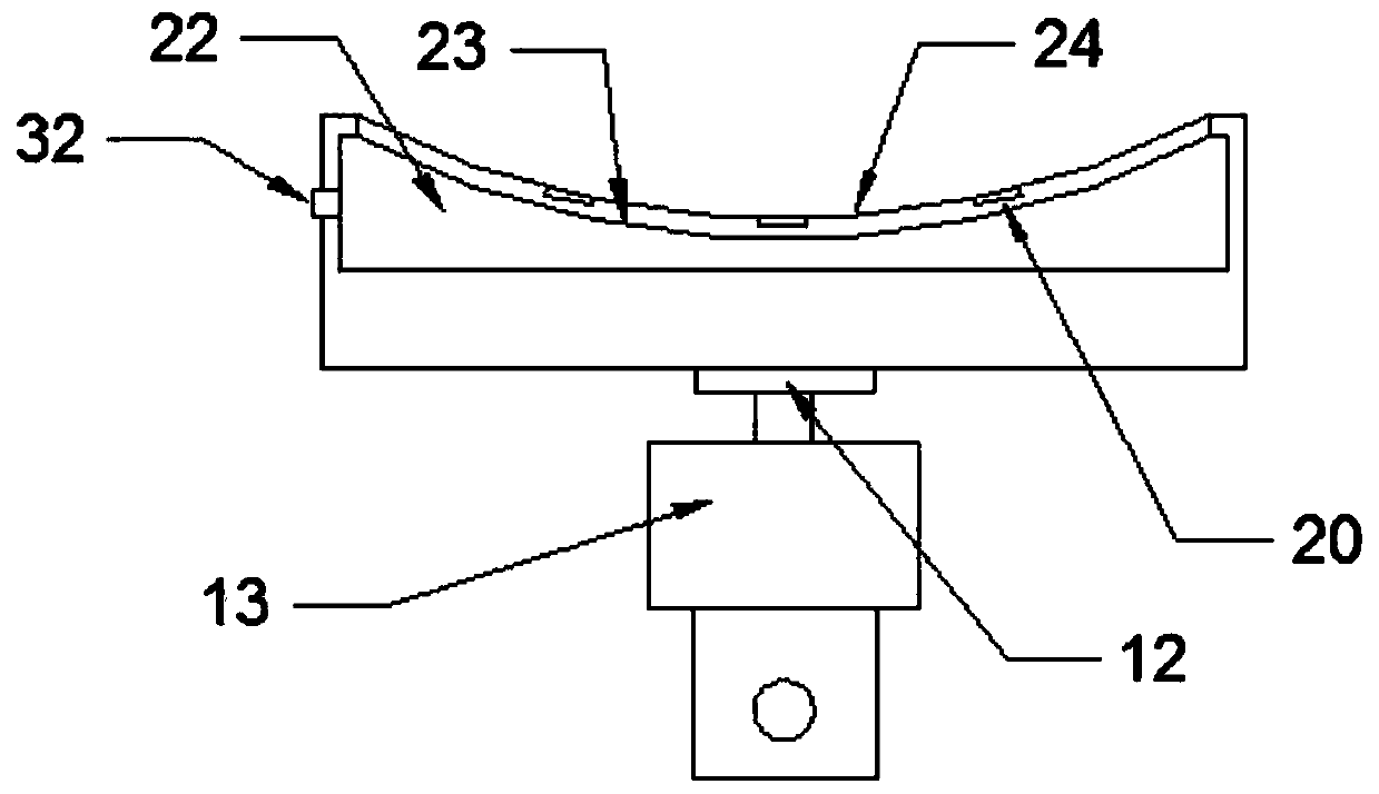 Prone position operation face position adjusting device