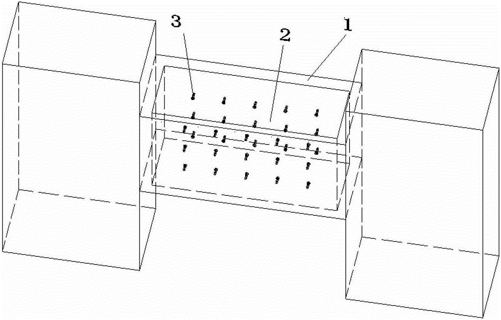 A steel plate high-strength concrete composite connecting beam