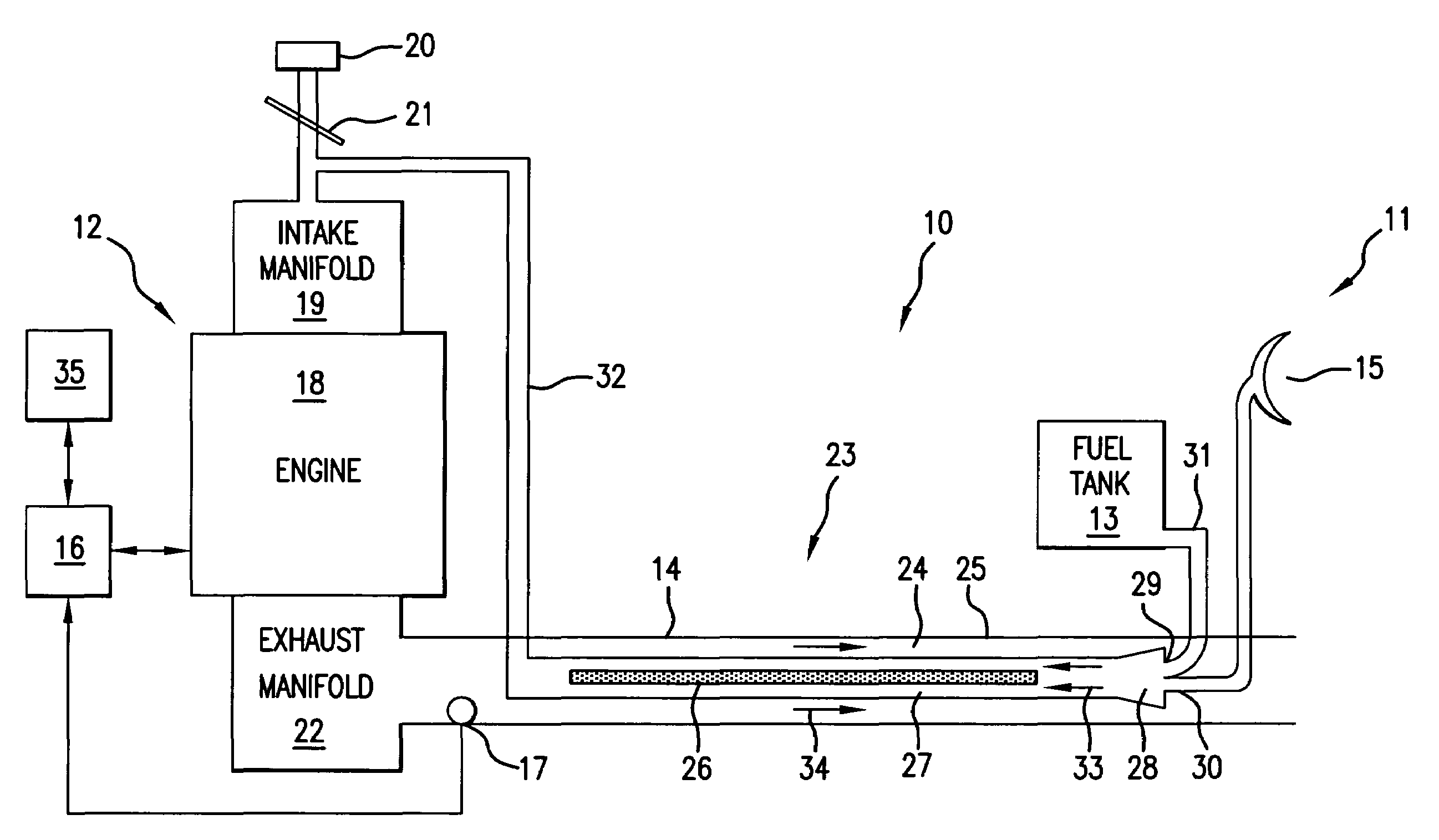 Pre-ignition fuel treatment system