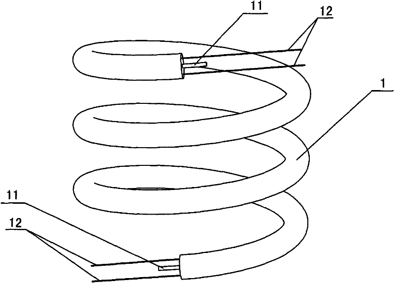 Double-helix energy saving lamp