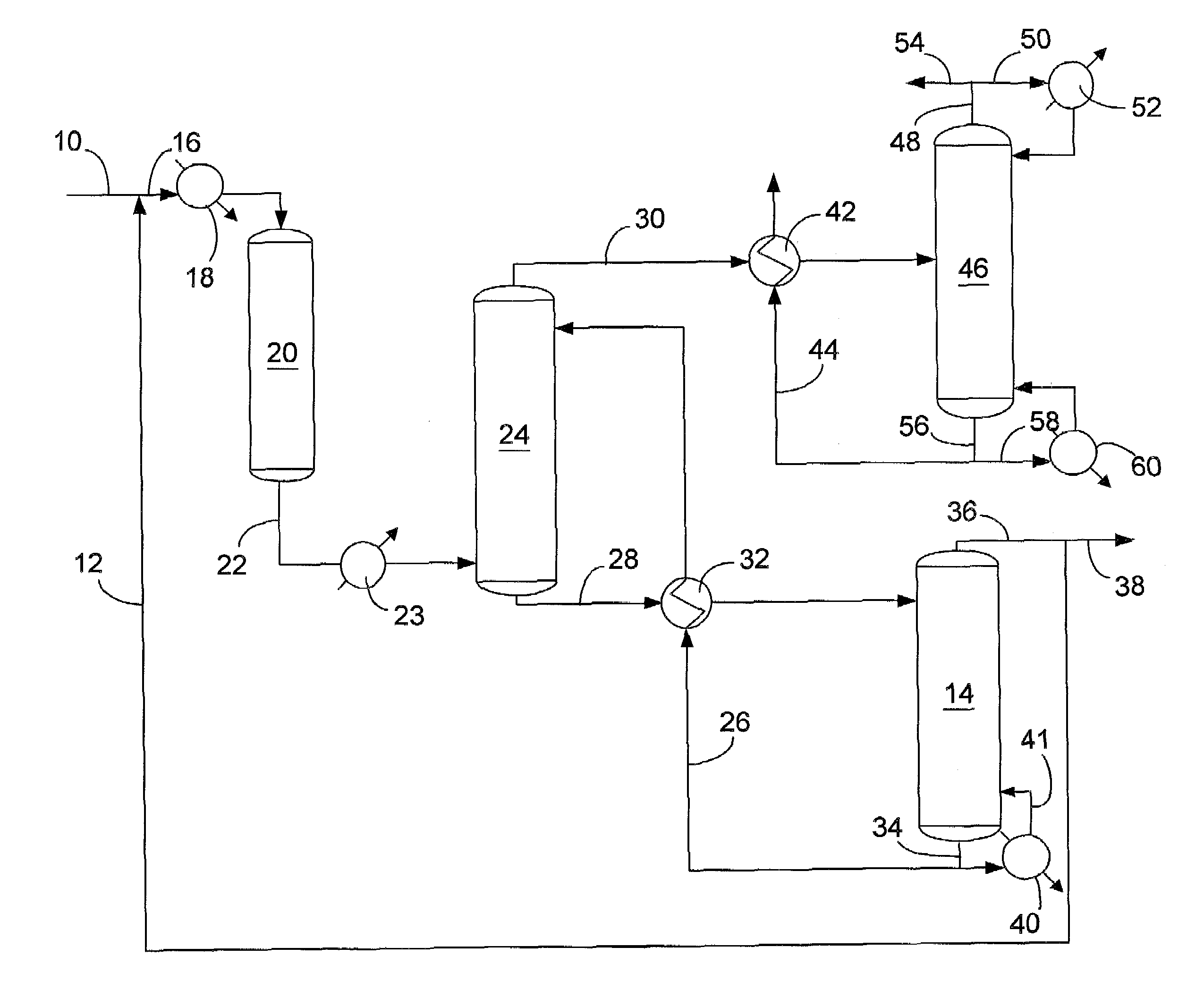 Process and apparatus for separating oxygenate modifier from oligomerization effluent by water wash