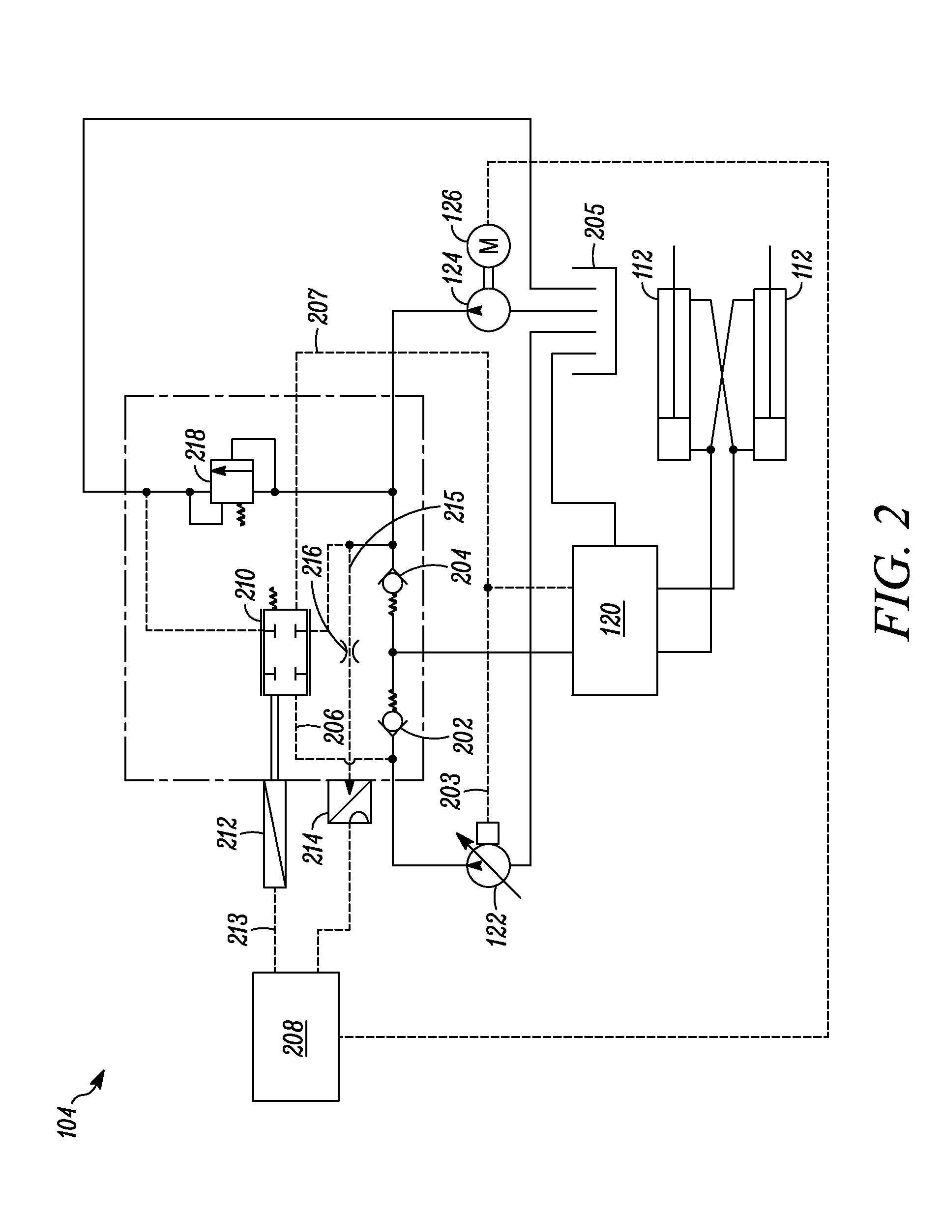 Secondary steering system with margin pressure detection