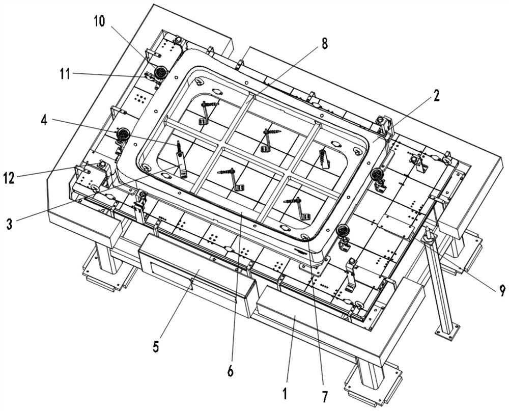 Dust removing and blowing device for binding equipment