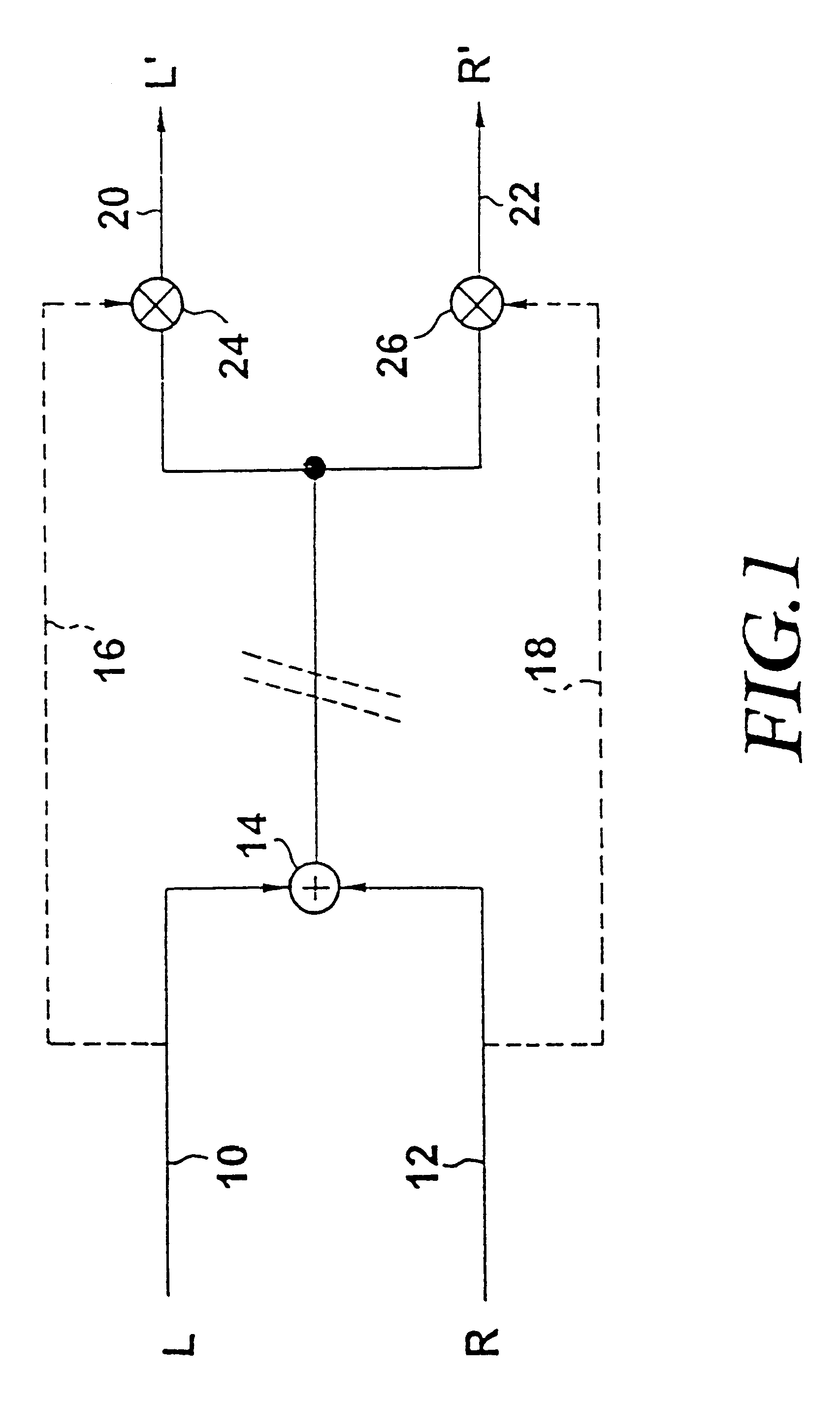 Coding and decoding of audio signals by using intensity stereo and prediction processes