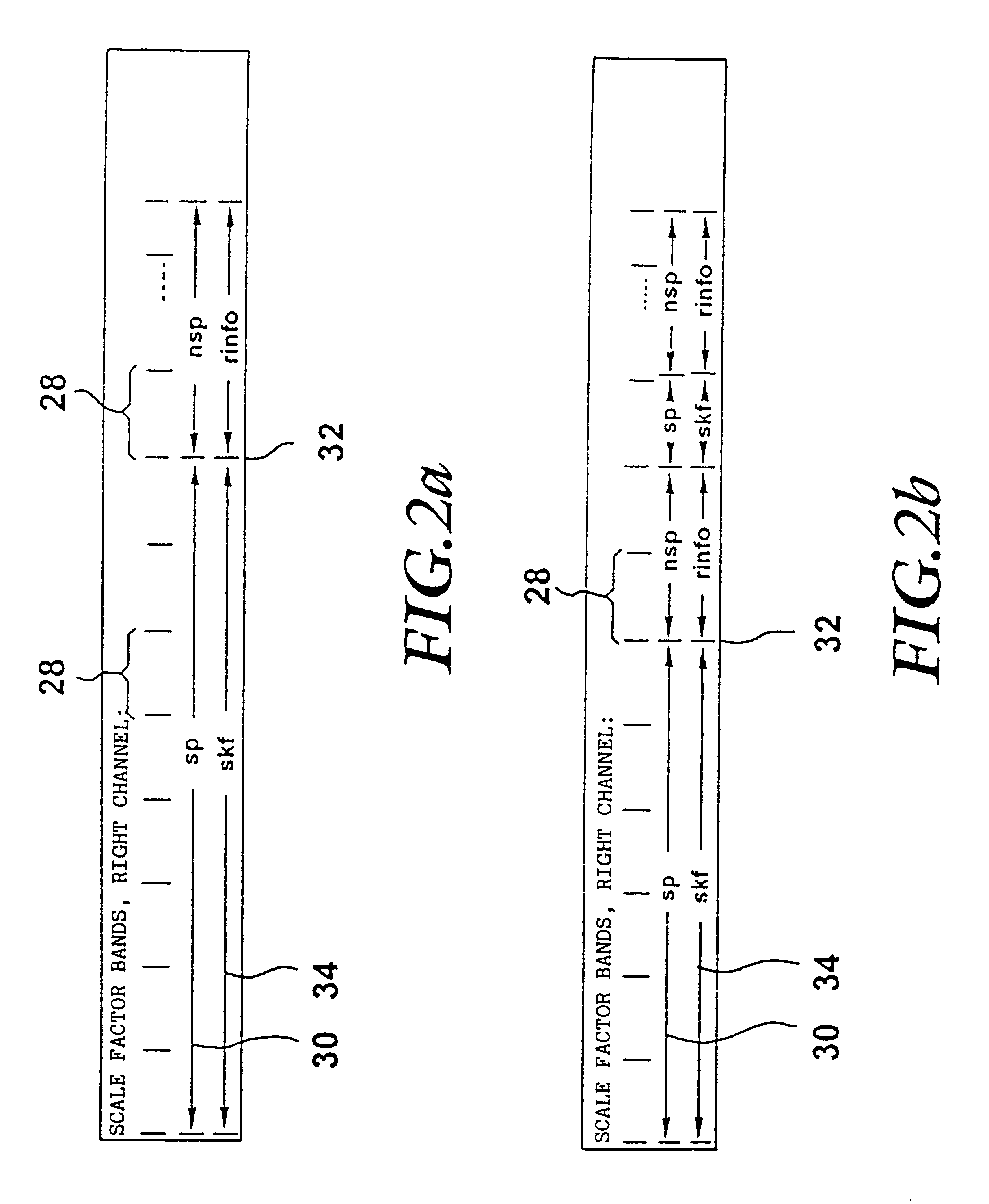 Coding and decoding of audio signals by using intensity stereo and prediction processes