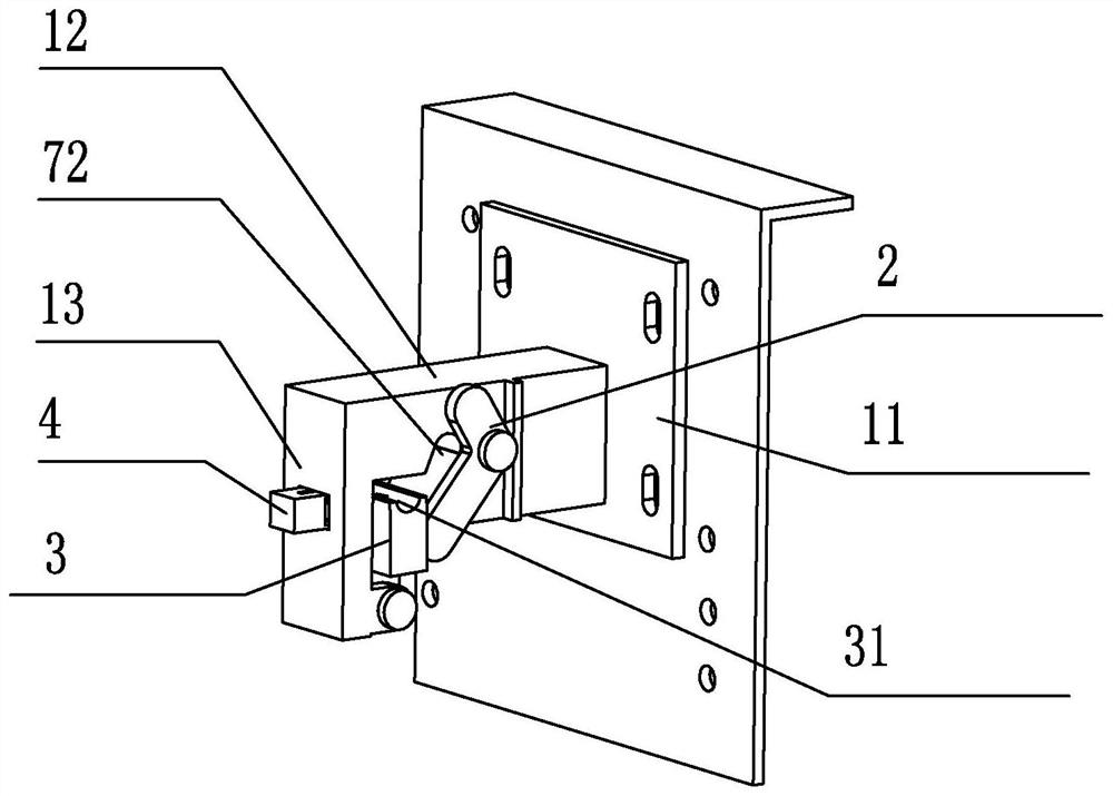 Locking mechanism of movable connecting piece and application thereof