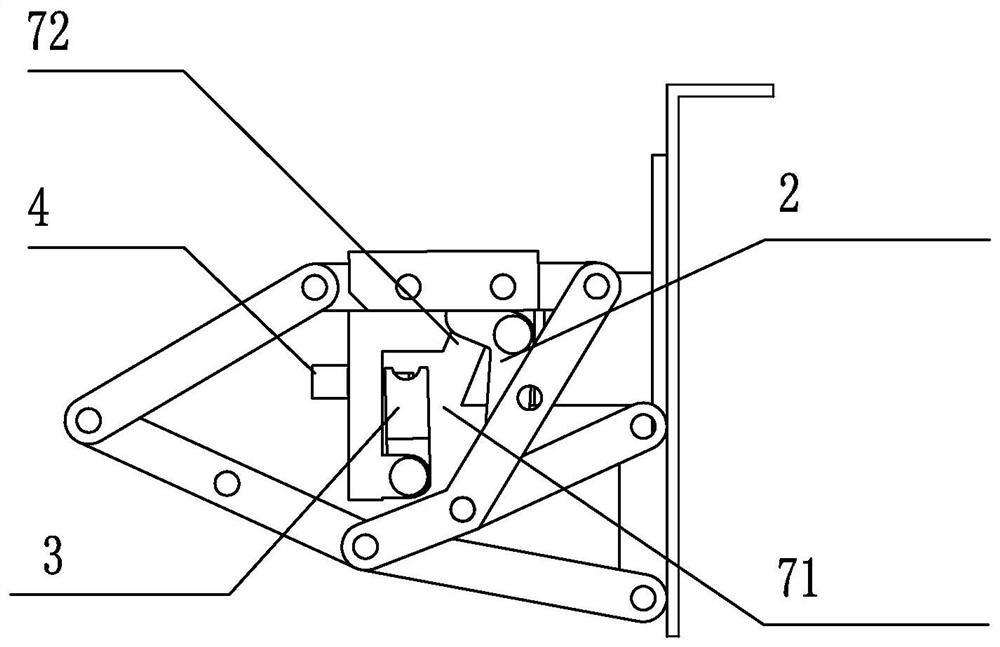 Locking mechanism of movable connecting piece and application thereof