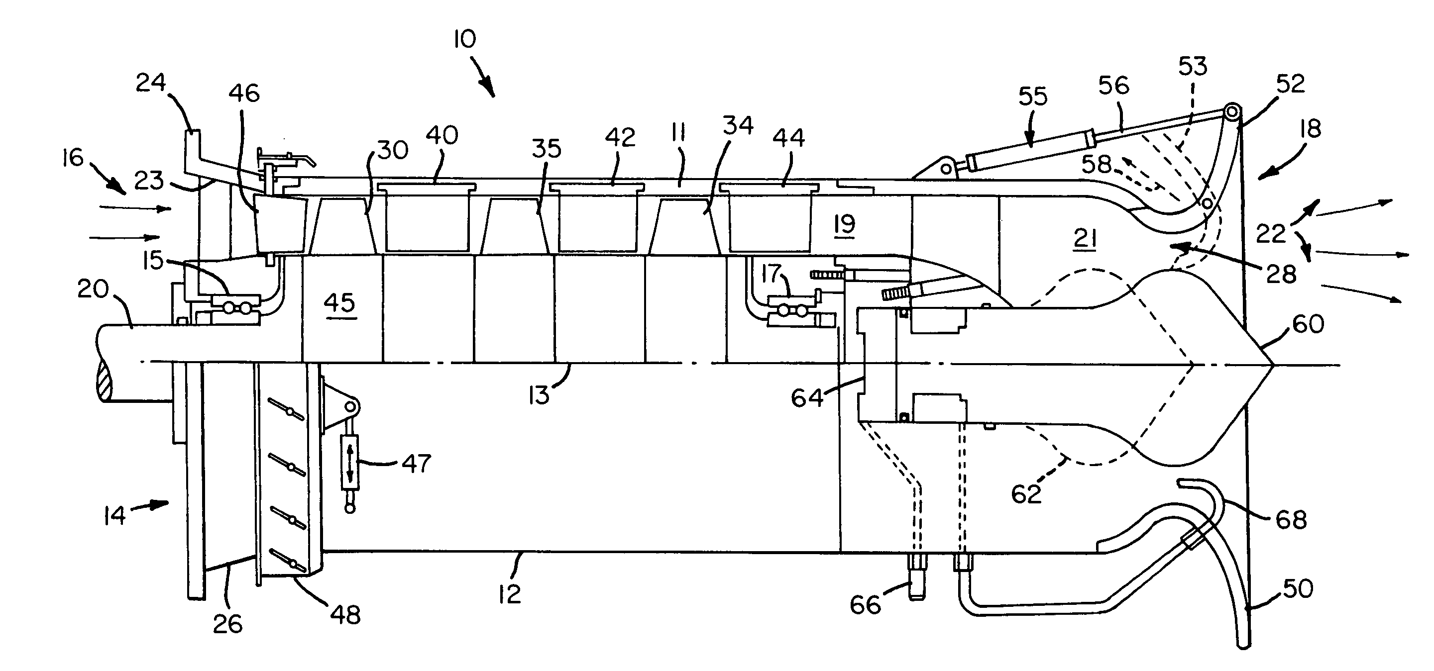 Axial flow pump or marine propulsion device