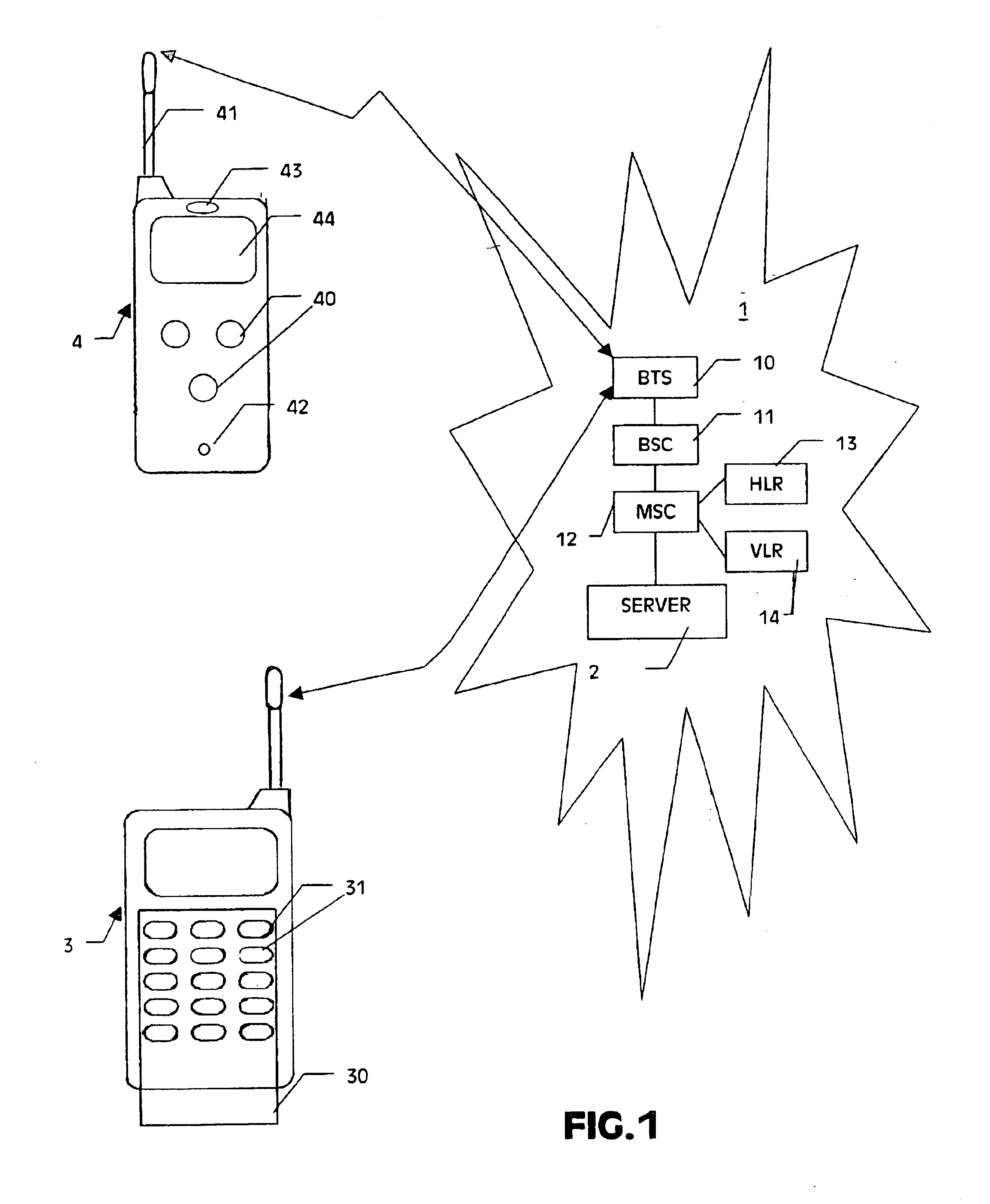 Method of authorizing access to a cellular mobile radio network from a simplified telephone and an associated mobile radio system and simplified telephone