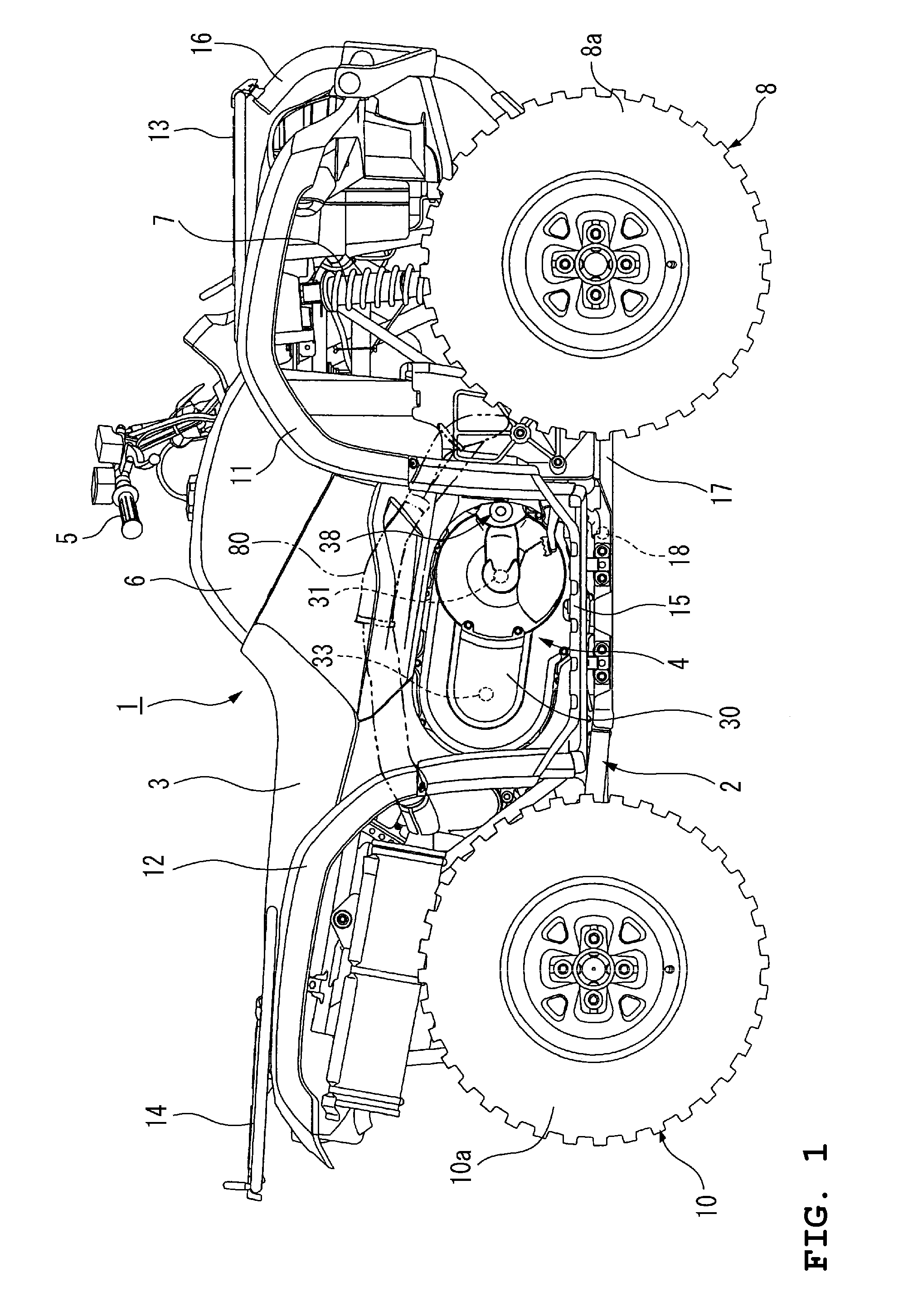 Straddle-type vehicle and power unit