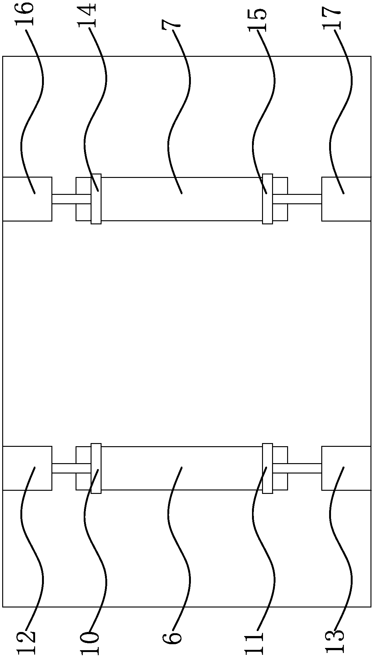 A bonding device for waterproof and flame retardant roof coating fabric