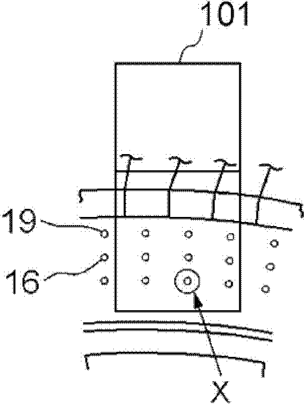 Stress treatment device and turbine manufacture method