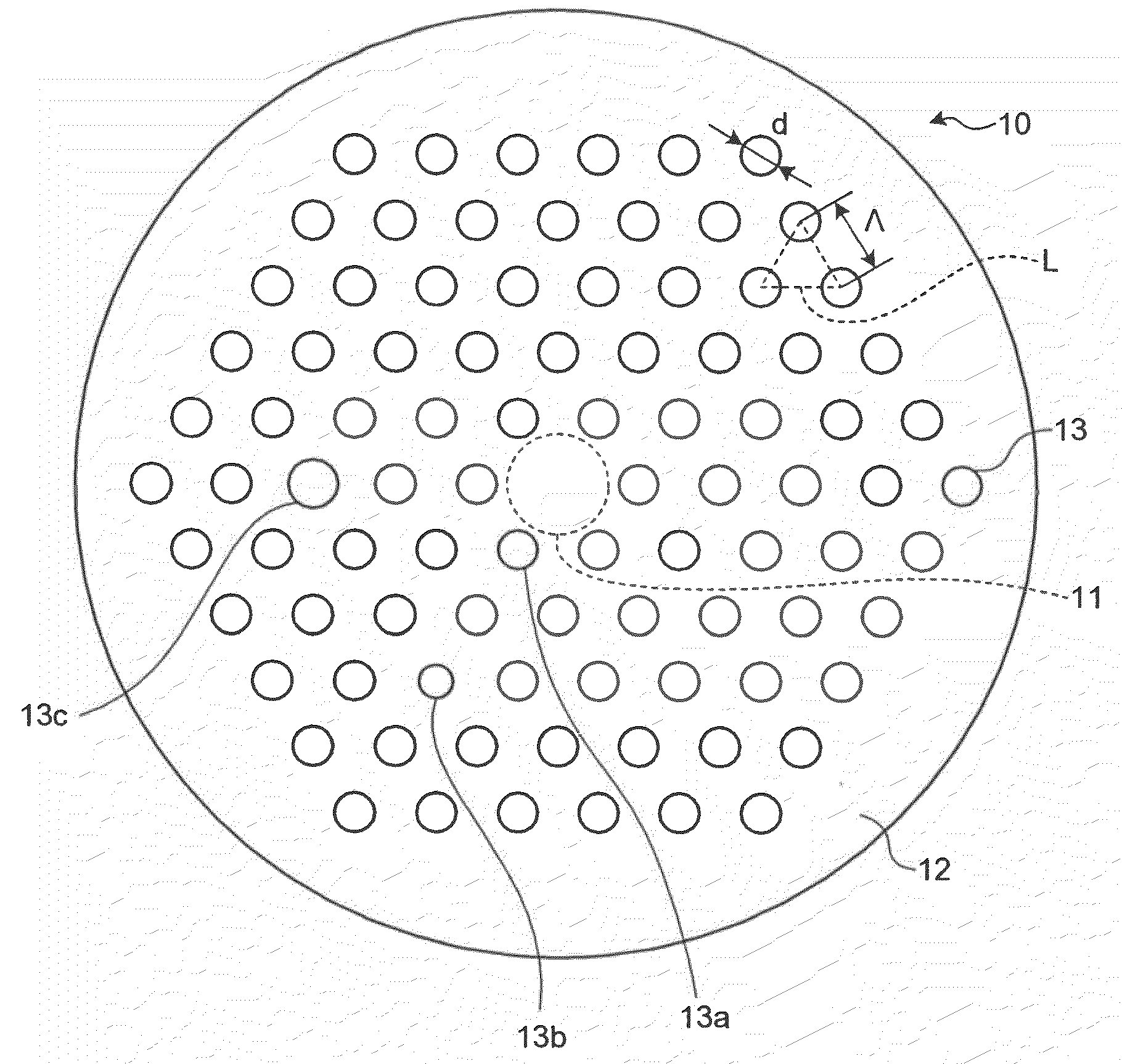 Holey fiber and method of manufacturing the same