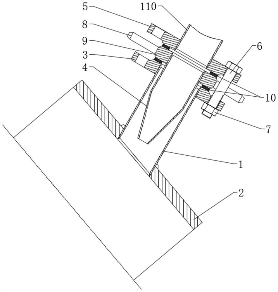 Anchor chain cleaning device and ship