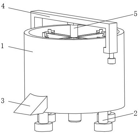 Self-cleaning concrete stirring device