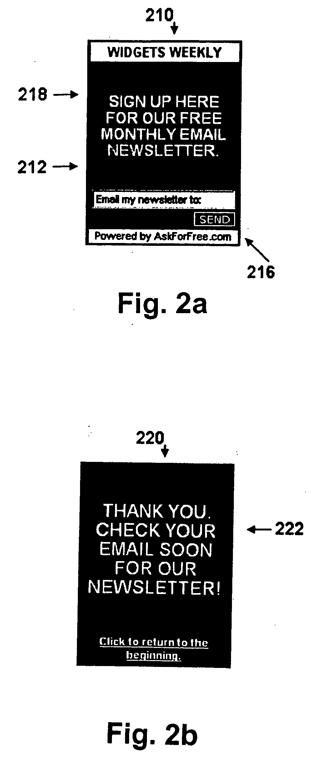 Changeable display components in an internet Web page