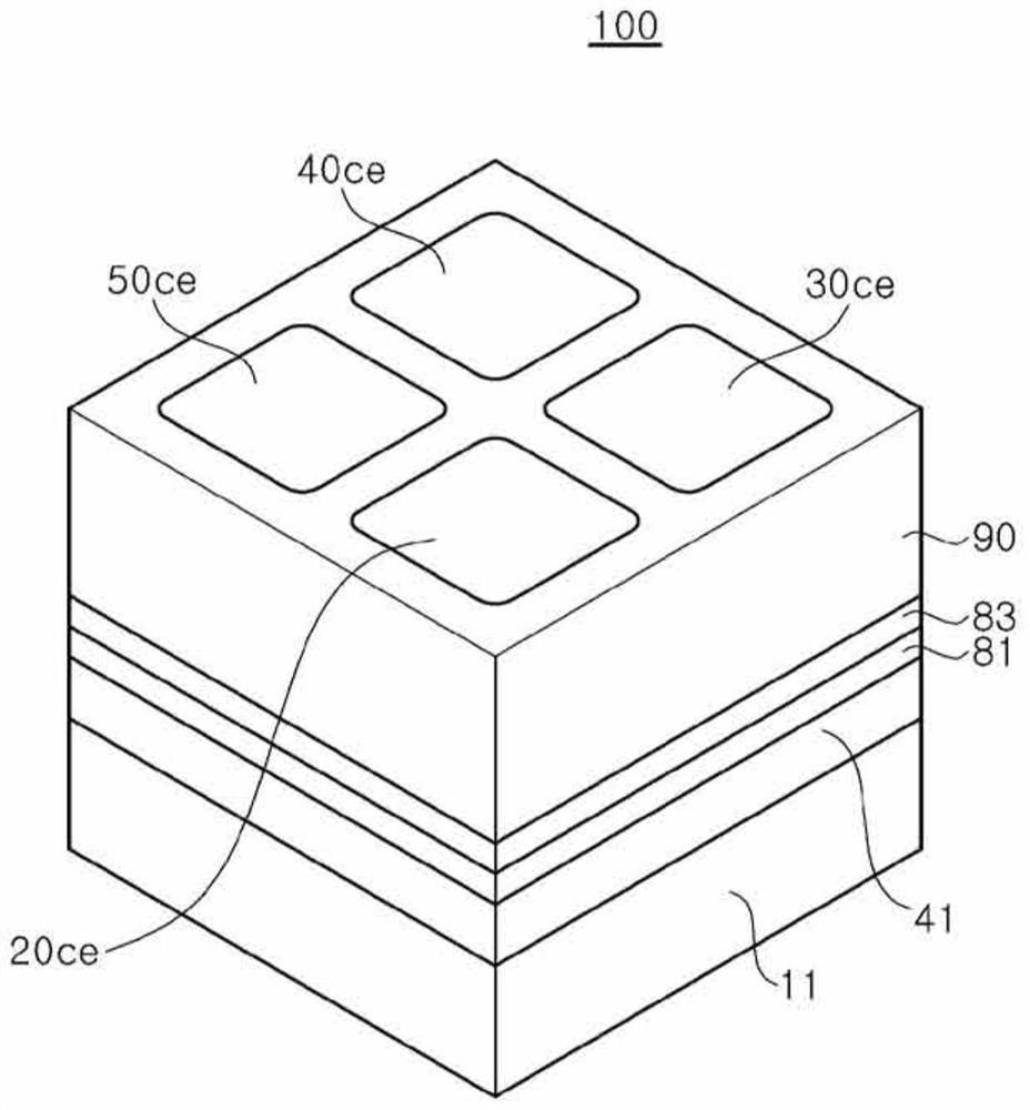 Light-emitting element for display and LED display device having same