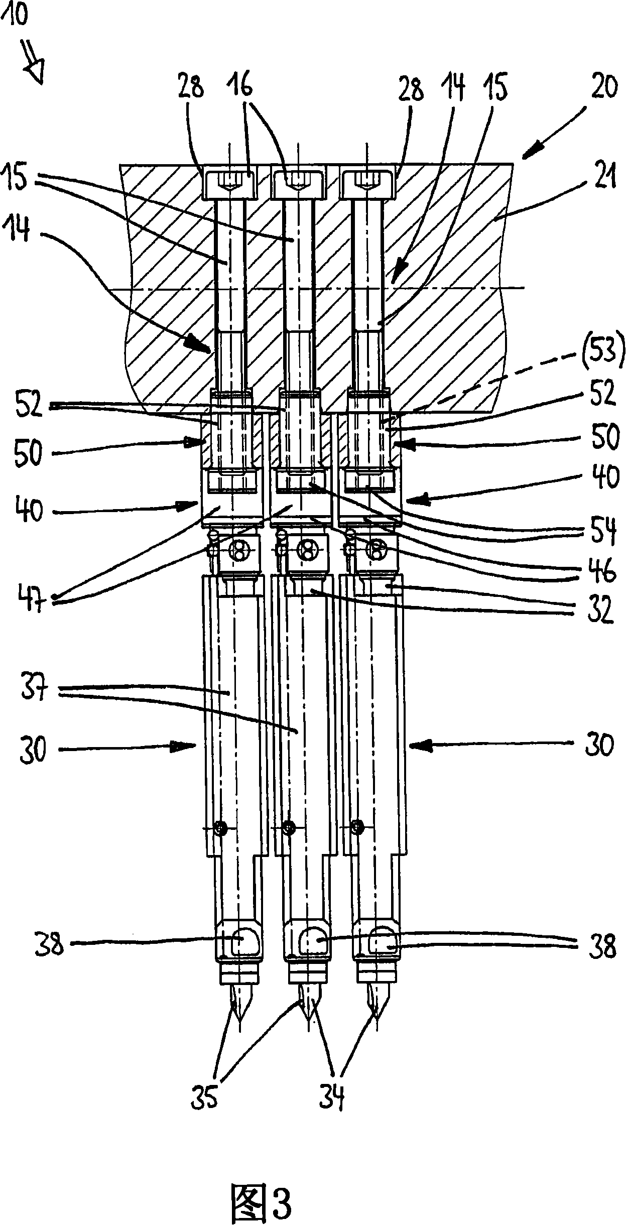 Injection moulding device