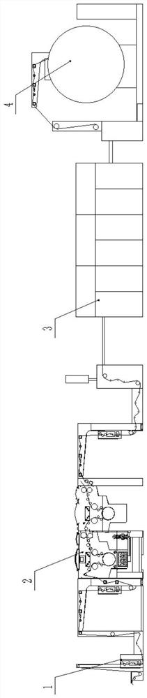 Textile dyeing and finishing integrated production system with improved washing tank structure