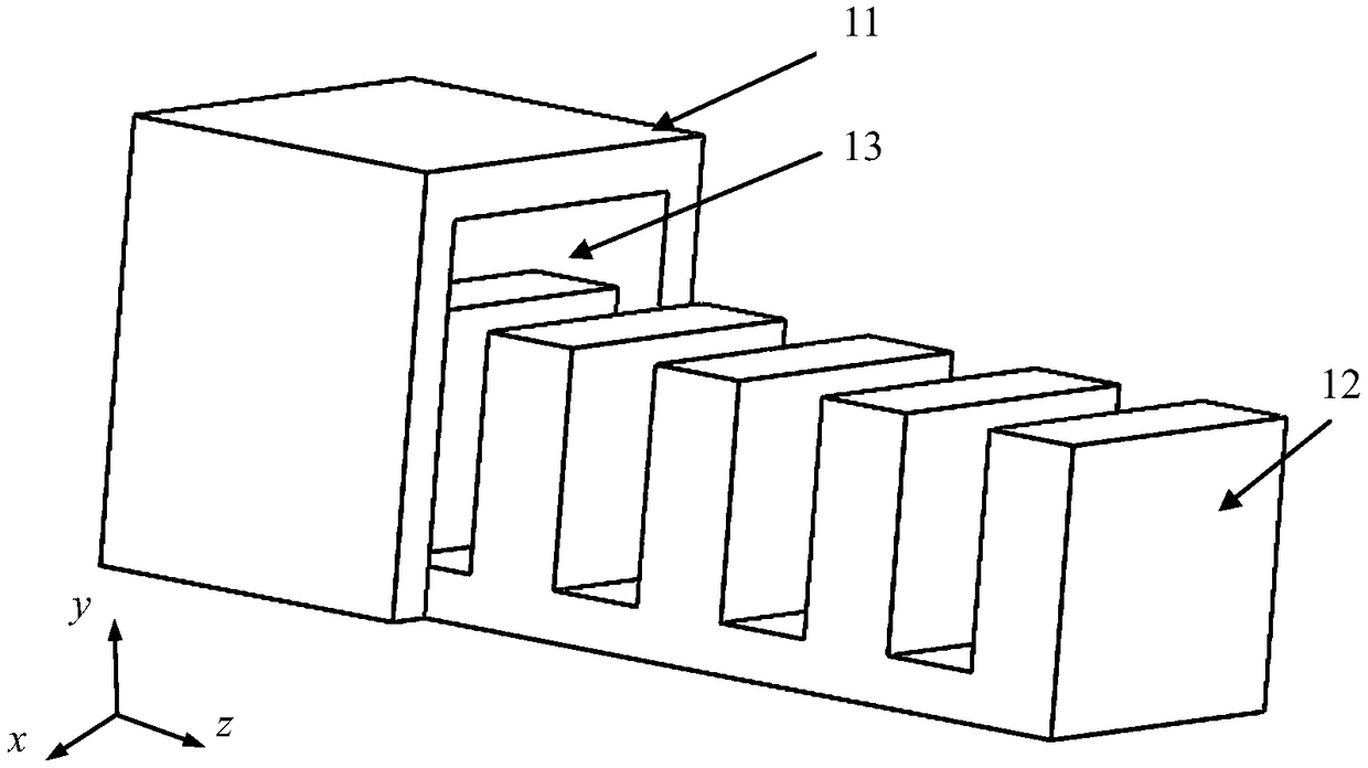 A single-grid slow-wave structure with a curved profile