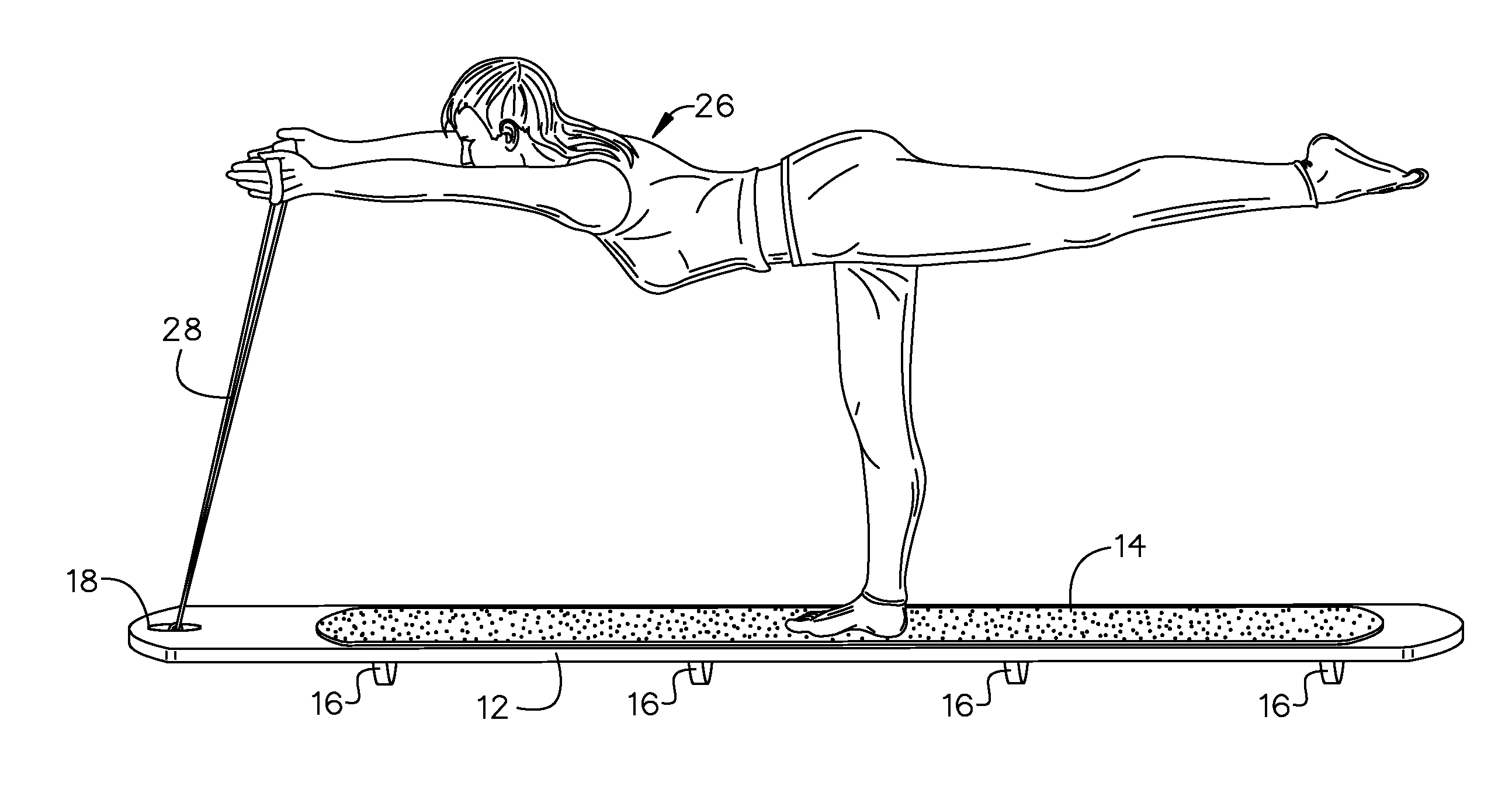 Excercise balancing board
