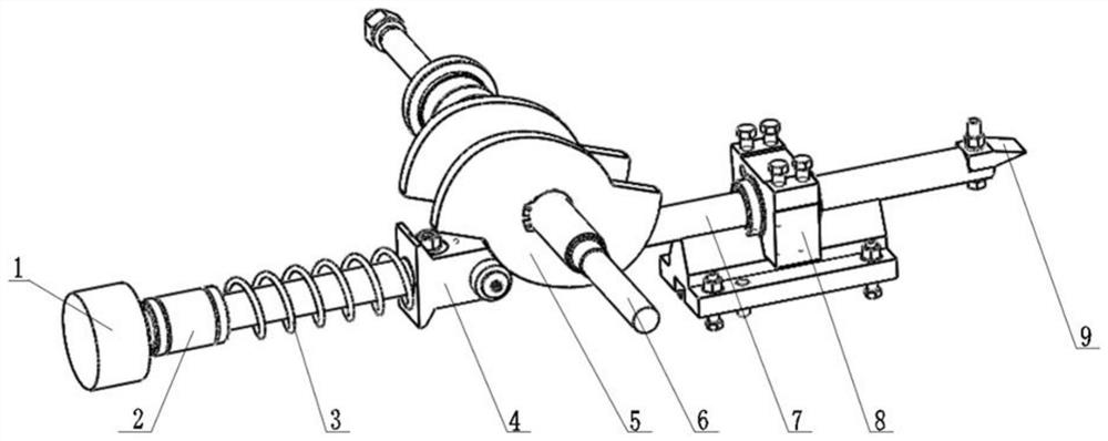 Automatic pipe breaking device for vertical heat collecting pipe production line