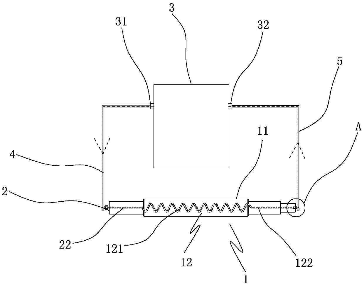 Lead screw and cooling system thereof