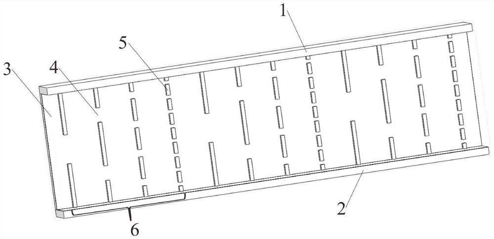 Fractal discontinuous rib structure suitable for cooling interior of turbine blade