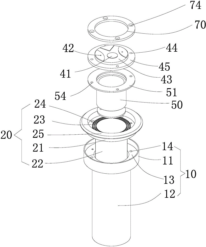 Ground pile type water level monitoring device