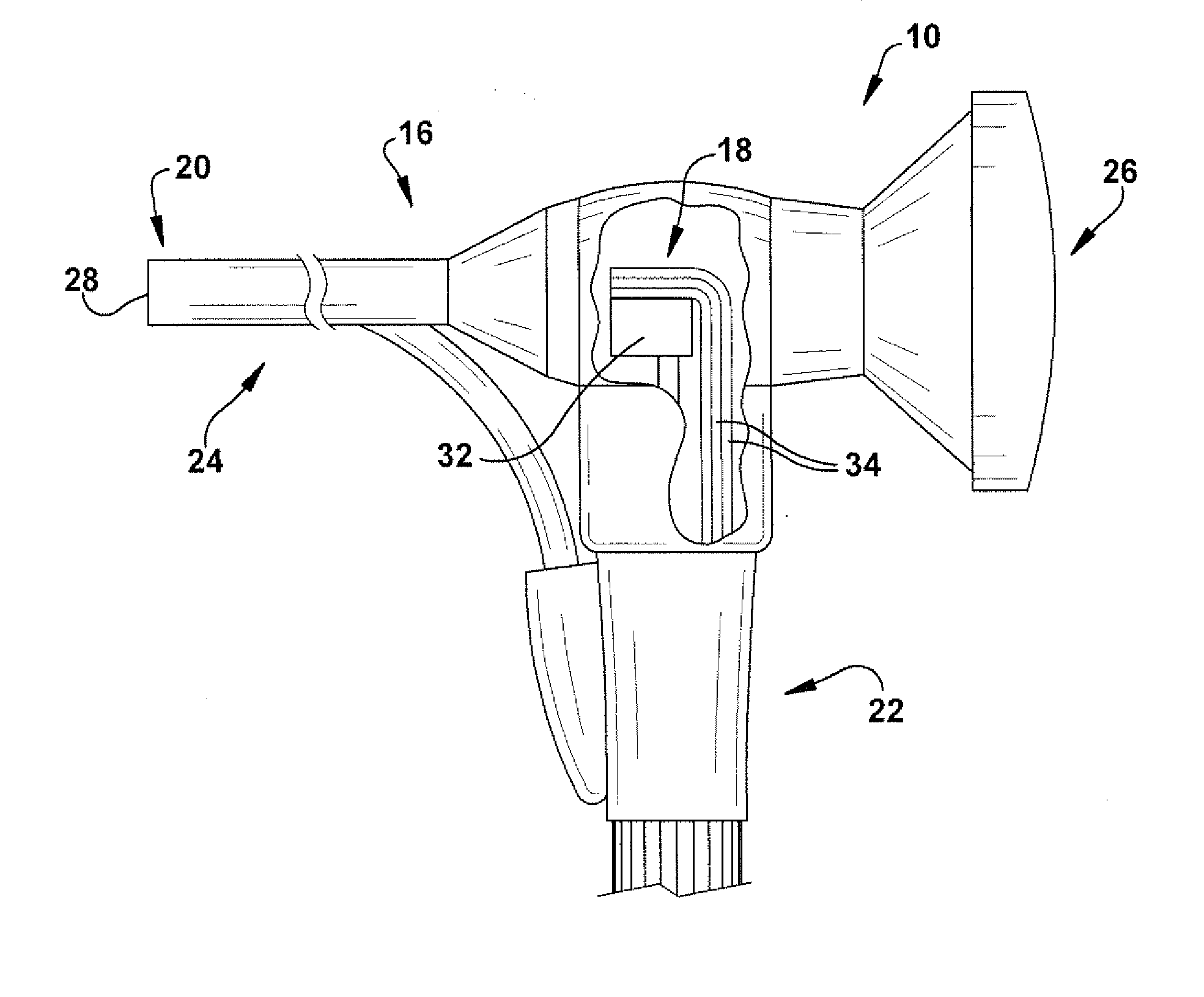 Device and method for determining the presence of middle ear fluid